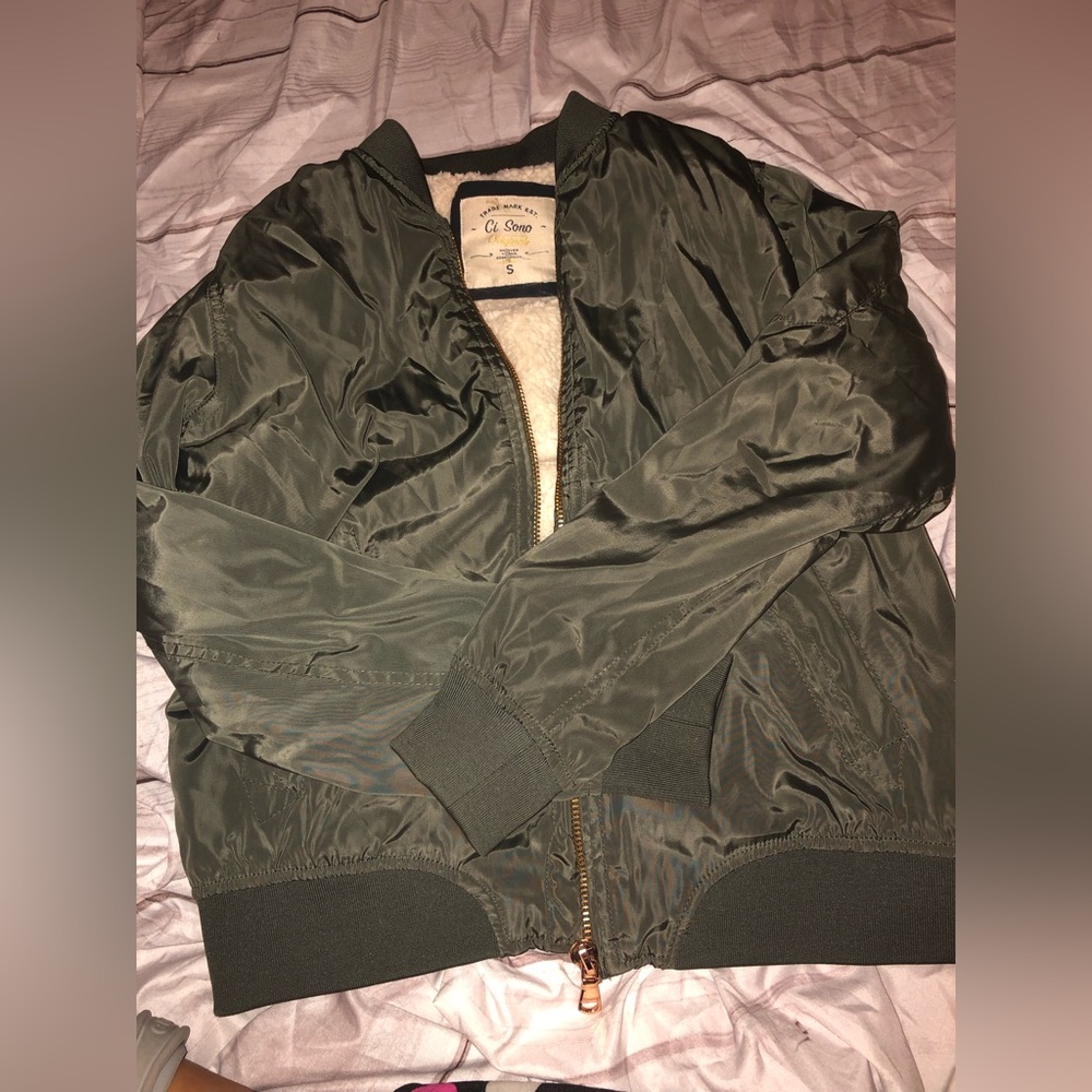 Ci sono jacket fur olive small